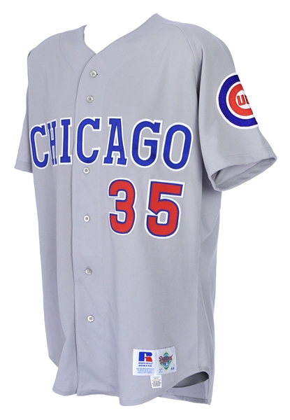 1992-93 Chuck McElroy Chicago Cubs Game Worn Road Jersey (MEARS LOA)