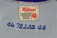 1972 Juan Pizarro Chicago Cubs Game Worn Road Jersey (MEARS A9) One Year Only Style