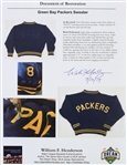 1944-1945 Bob Kahler / Russ Mosley Green Bay Packers Game Worn Sweater (MEARS LOA) Originally Sourced From Dominic Gentile