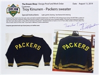 1944-1945 Bob Kahler / Russ Mosley Green Bay Packers Game Worn Sweater (MEARS LOA) Originally Sourced From Dominic Gentile