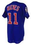 1998 Jose Nieves Chicago Cubs Alternate Jersey (MEARS LOA)