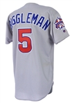 1995 Jim Riggleman Chicago Cubs Signed All Star Game Worn Road Jersey (MEARS LOA/JSA/MLBPA Letter)