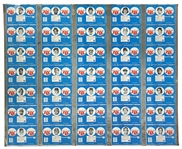 1977 RC Cola MLB Player Can Uncut Aluminum Sheets - Lot of 2 w/ Complete Set of 70 Players