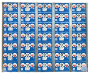 1977 RC Cola MLB Player Can Uncut Aluminum Sheets - Lot of 2 w/ Complete Set of 70 Players