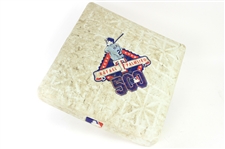 2003 (June 14) Texas Rangers Florida Marlins Game Used Base w/ Rafael Palemiro 500 HR Graphic (MEARS LOA/MLB Hologram)