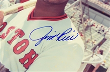 1982 Jim Rice Boston Red Sox 12 x 18 Framed Display w/ Processed Payroll Check & Signed 8 x 10 Photo (JSA)