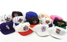 1980's-2000's Baseball Hat Collection - Lot of 53 w/ All Star Games, Mini Batting Helmets, Super Bowl XX & More