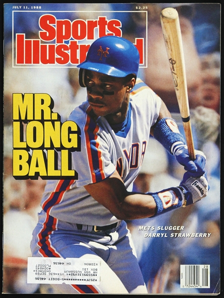 1988 Darryl Strawberry New York Mets Sports Illustrated 