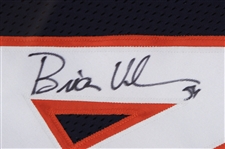 2000's Brian Urlacher Chicago Bears Signed 34 x 42 Framed Career Achievements Jersey (JSA)
