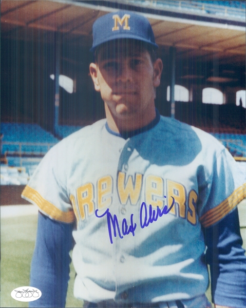 1970 Max Alvis Milwaukee Brewers Signed 8" x 10" Photo (*JSA*) 