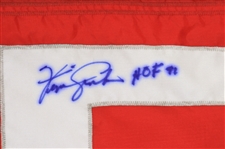 2006 Ferguson Jenkins Chicago Cubs Signed Wrigley Field FJ 31 Stadium Flag (MEARS LOA/JSA/MLB Hologram)