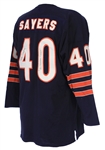 1980's Gale Sayers Chicago Bears Signed & Inscribed Post Career Jersey (MEARS LOA/JSA)
