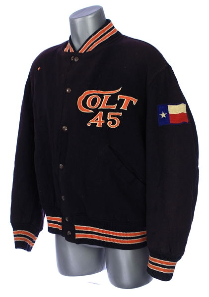 1963-64 Hal Brown Houston Colt .45s Game Worn Jacket (MEARS LOA)