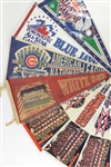 1950's-90's Baseball Hockey Football College Pennants Collection - Lot of 50+ w/ All Star Games, Super Bowls & More