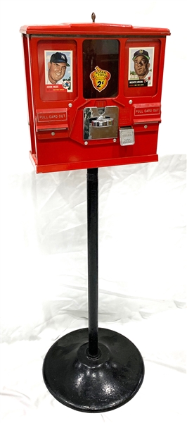 Vintage Baseball Card Dispenser 14" x 45"