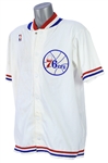 1987-88 Philaelphia 76ers Warm Up Suit With Shooting Shirt & Tear Away Pants (MEARS LOA)