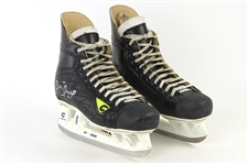 2000-04 Brett Hull Detroit Red Wings Signed Game Work Skates (MEARS LOA/*JSA Full Letter*/Hockeytown COA)