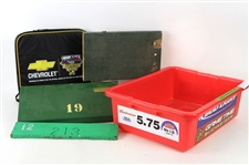 1960s-2000s Stadium Seat Section & Artifact Collection - Lot of 5 w/ Wrigley Field Bleachers, Notre Dame Field Seat & More (MEARS LOA)