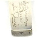 1969 Sam Jones Boston Celtics In Appreciation Silver Plated Money Clip (MEARS LOA)