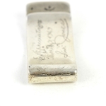 1969 Sam Jones Boston Celtics In Appreciation Silver Plated Money Clip (MEARS LOA)