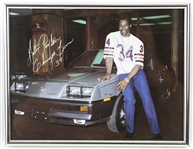 1980s Walter Payton Chicago Bears Signed 9" x 11" Framed Photo (JSA)
