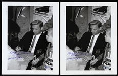 2000s Bobby Hull Chicago Blackhawks Signed 8" x 10" Photos - Lot of 2 (Beckett)