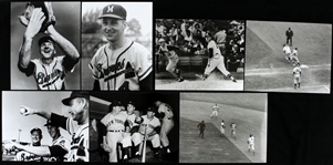 1950s-60s Milwaukee Braves 8" x 10" Photos - Lot of 13
