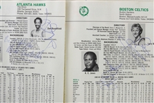 1970's-90's Basketball Memorabilia Collection - Lot of 12 w/ Alcindor Rookie Program, Lithuanian Olympic Trunks, Signed Items & More 