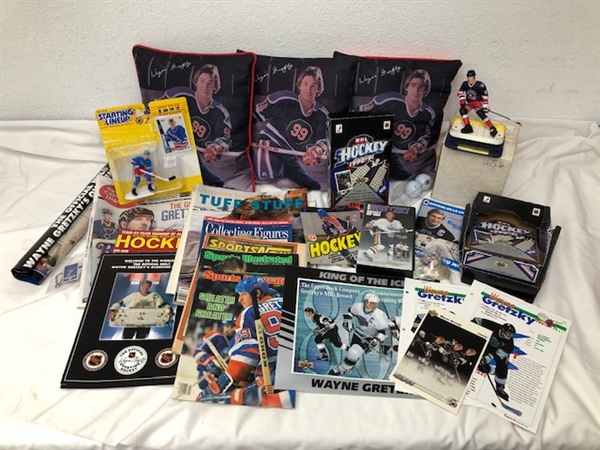 1980s-1990s Wayne Gretzky Edmonton Oilers / Los Angeles Kings Memorabilia (Lot of 30+)