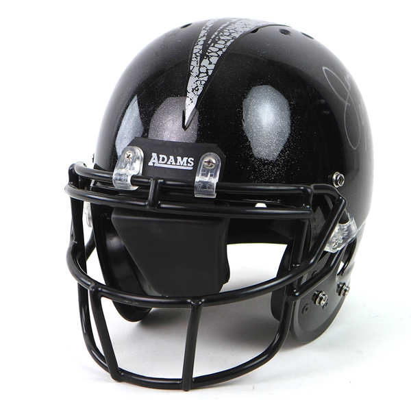 2006 Jerry Glanville Portland State University Dual Signed Football Helmet (MEARS LOA/JSA)
