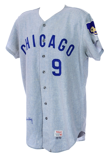 1970 Randy Hundley Chicago Cubs Signed Game Worn Road Jersey (MEARS A10/JSA)