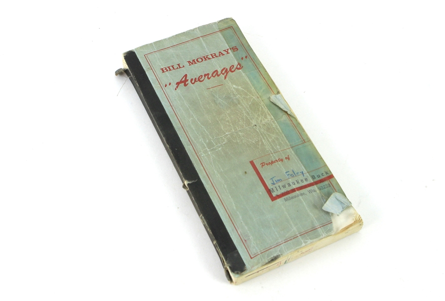1967 Bill Mokrays "Averages" Booklet Property of Jim Foley Milwaukee Bucks