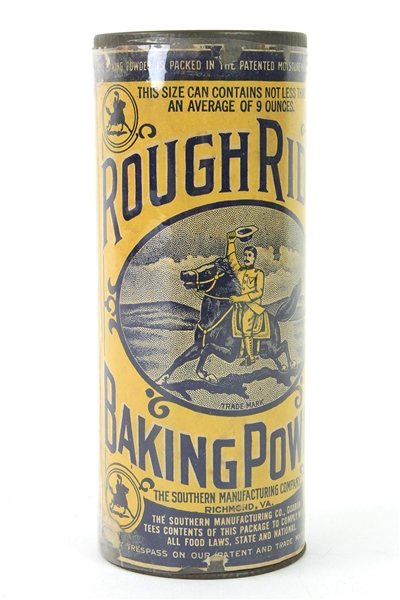 1901-09 Theodore Roosevelt 26th President of the United States Rough Rider Baking Powder