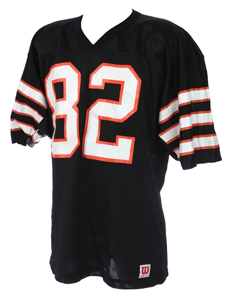 1980s Parker #82 Game Worn Wilson Football Jersey (MEARS LOA)