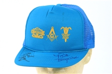1980s Ernest & Tova Borgnine Signed Great Circus Parade Cap (JSA)