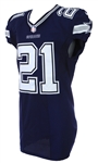 2016 Ezekiel Elliott Dallas Cowboys Road Jersey (MEARS A5)