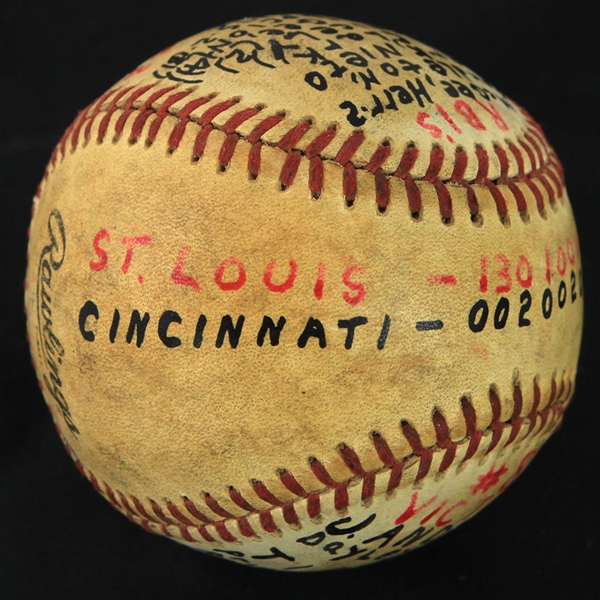 1985 (May 25) Joaquin Andujar St. Louis Cardinals Game Used ONL Feeney Victory Baseball (MEARS LOA)