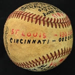1985 (May 25) Joaquin Andujar St. Louis Cardinals Game Used ONL Feeney Victory Baseball (MEARS LOA)