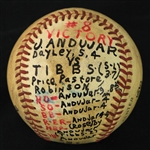 1985 (May 25) Joaquin Andujar St. Louis Cardinals Game Used ONL Feeney Victory Baseball (MEARS LOA)