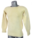1940s-50s AG Spalding & Bros White Wool Football Sweater