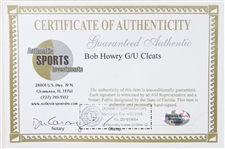 2002 Bob Howry Chicago White Sox Signed Game Worn Nike Cleats (MEARS LOA/JSA)