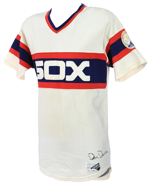 1983 Dave Duncan Chicago White Sox Signed Game Worn Home Jersey (MEARS LOA/JSA)