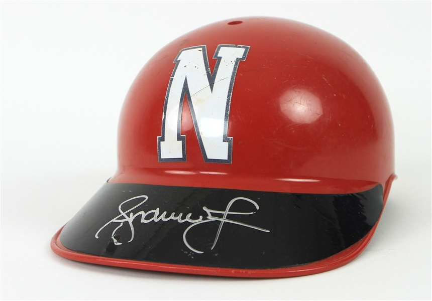 2010s Andruw Jones Netherland Signed Game Worn Catchers Helmet (MEARS LOA/JSA)