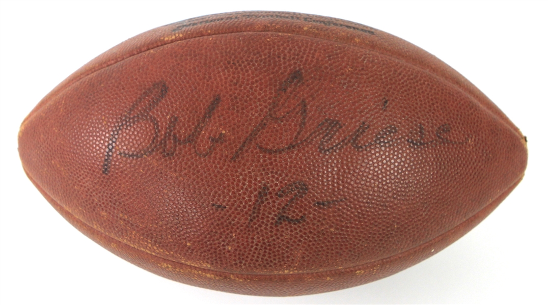 1970s Bob Griese Miami Dolphins Signed ONFL Rozelle Game Used Football (MEARS LOA/JSA)
