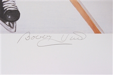 1983 Bobby Hull Stan Mikita Chicago Blackhawks Signed 26 x 40 Hall of Fame Lithograph (JSA) 1282/1983
