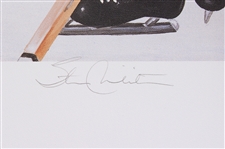 1983 Bobby Hull Stan Mikita Chicago Blackhawks Signed 26 x 40 Hall of Fame Lithograph (JSA) 1282/1983