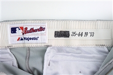 2013 Jimmy Rollins Philadelphia Phillies Game Worn Road Uniform Pants (MEARS LOA/Player Letter)
