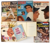 1947-66 Baseball Publication Collection - Lot of 7 w/ 1957 World Series Program, Sport Magazines & More