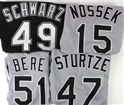 1993-2000 Chicago White Sox Game Worn Jerseys - Lot of 9 w/ 3 Signed Including Jason Bere, Chris Singleton & Donn Pall (MEARS LOA/JSA)