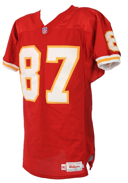 1996 Tamarick Vanover Kansas City Chiefs Signed Game Worn Home Jersey (MEARS A10/JSA)